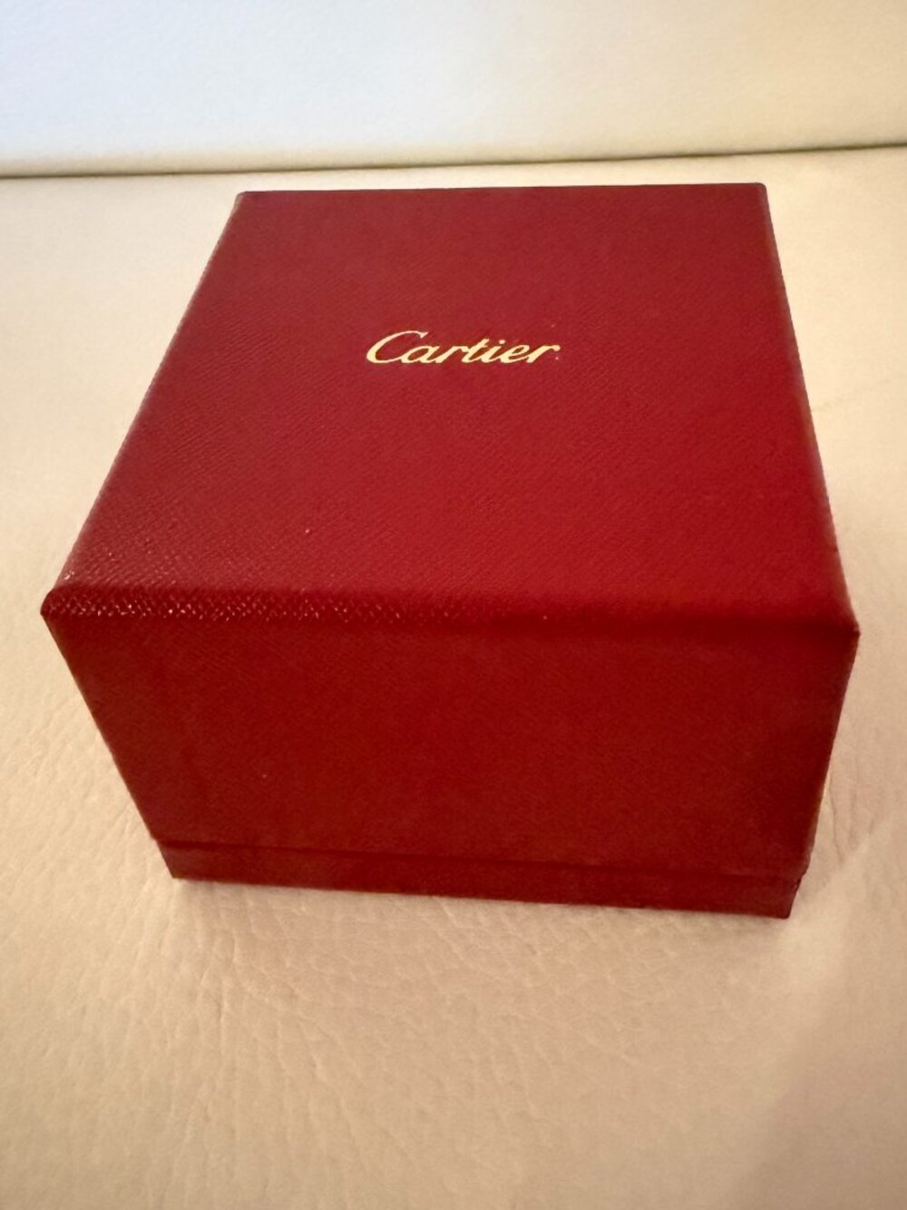 AUTHENTIC SMALL CARTIER RED GIFT BOX JEWELRY 3.25" X 2.5'
